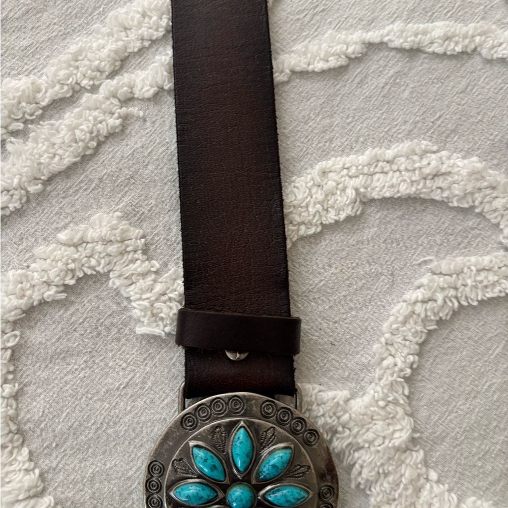 American Eagle Outfitters Dark Brown Leather Belt